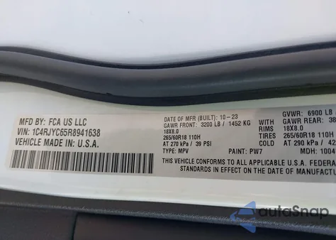 2024 Jeep Grand Cherokee 4Xe Trailhawk from USA, damaged, VIN 1C4RJYC65R8941638